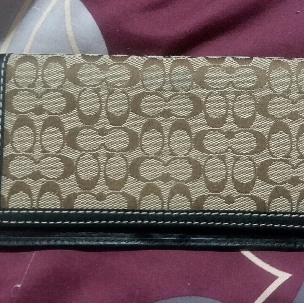 COACH check wallet